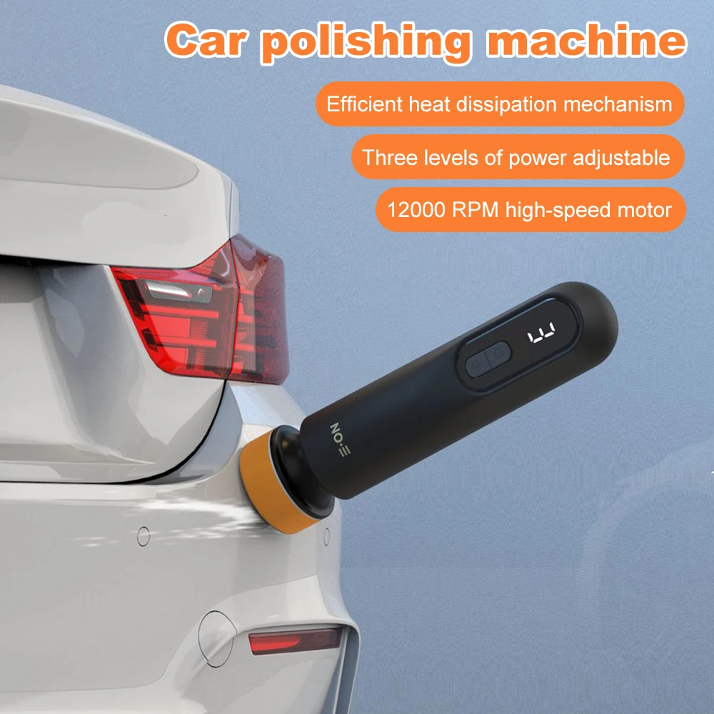 Car Waxing Polishing Sanding Machine 12000RPM Car Paint Scratch Repairing Machine Windscreen Glass Oil Film Remove Machine