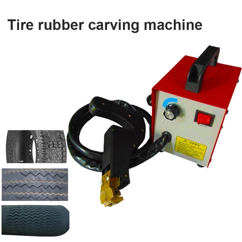 Rubber Plate Slotting Machine Electric Rubber Roller Carving Tools Blade Forklift Tire Carving Knife Tire Carving Device 220V