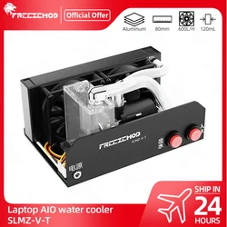 FREEZEMOD Notebook Water Cooling Kit Laptop Liquid AIO Module 160mm Aluminum Radiator Drain 80mm Dual Fans Head 4m SLMZ-V-T