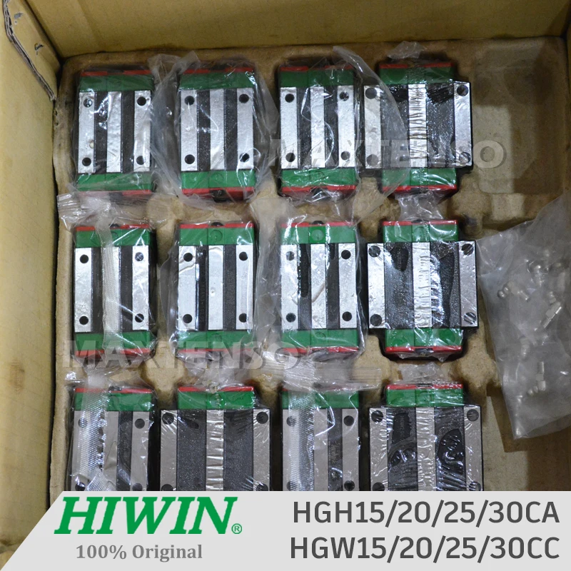 Imagem -06 - Bloco de Corrediça Linear Genuíno do Guia para o Cnc do Trilho Hiwin Hgh15ca Hgh20ca Hgh25ca Hgh30ca Hgh30ca Hgh30ca Hgw15cc Hgw20cc Hgw25cc