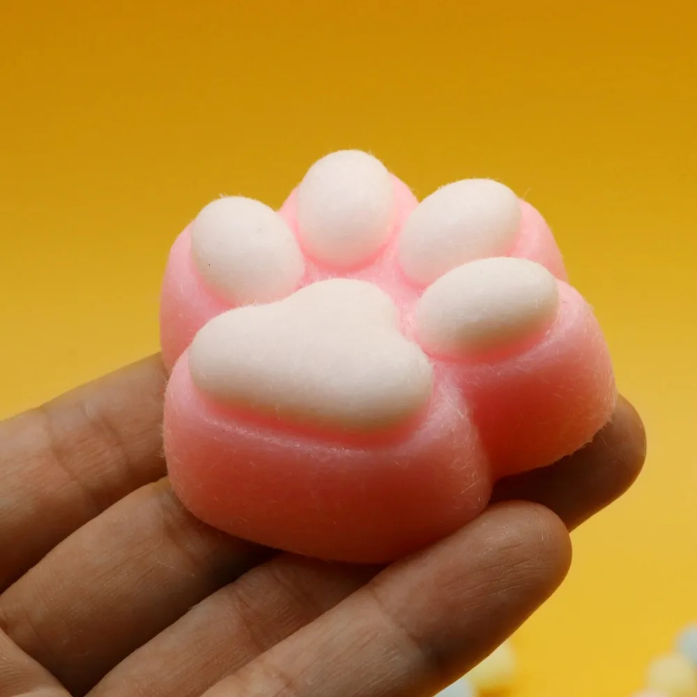 

1PC Cute Cat Paw Squeeze Toys Slow Rebound Decompression Toy Reduce Stress Decompression Kids Toy for Children's Sensory Toys