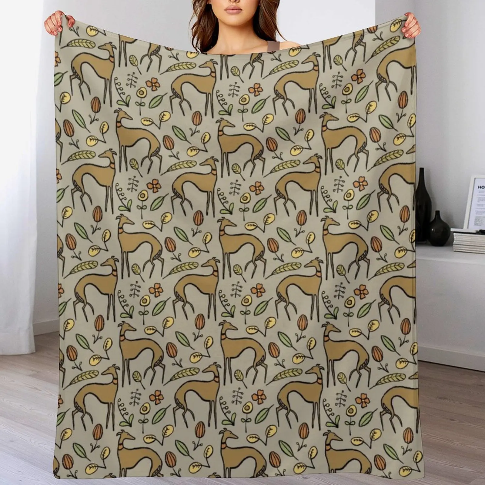 

Galgo Throw Blanket Color Fast Cozy Throw Blanket
