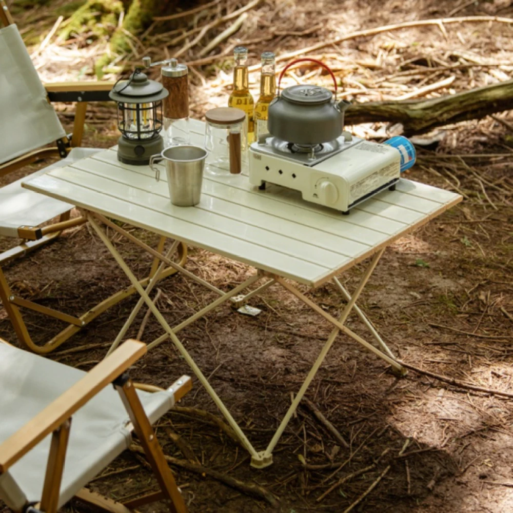Ultralekki składany stół kempingowy Przenośne biurko do jadalni na świeżym powietrzu Piknik Grill Stół rekreacyjny Meble do przechowywania na zewnątrz Stoły