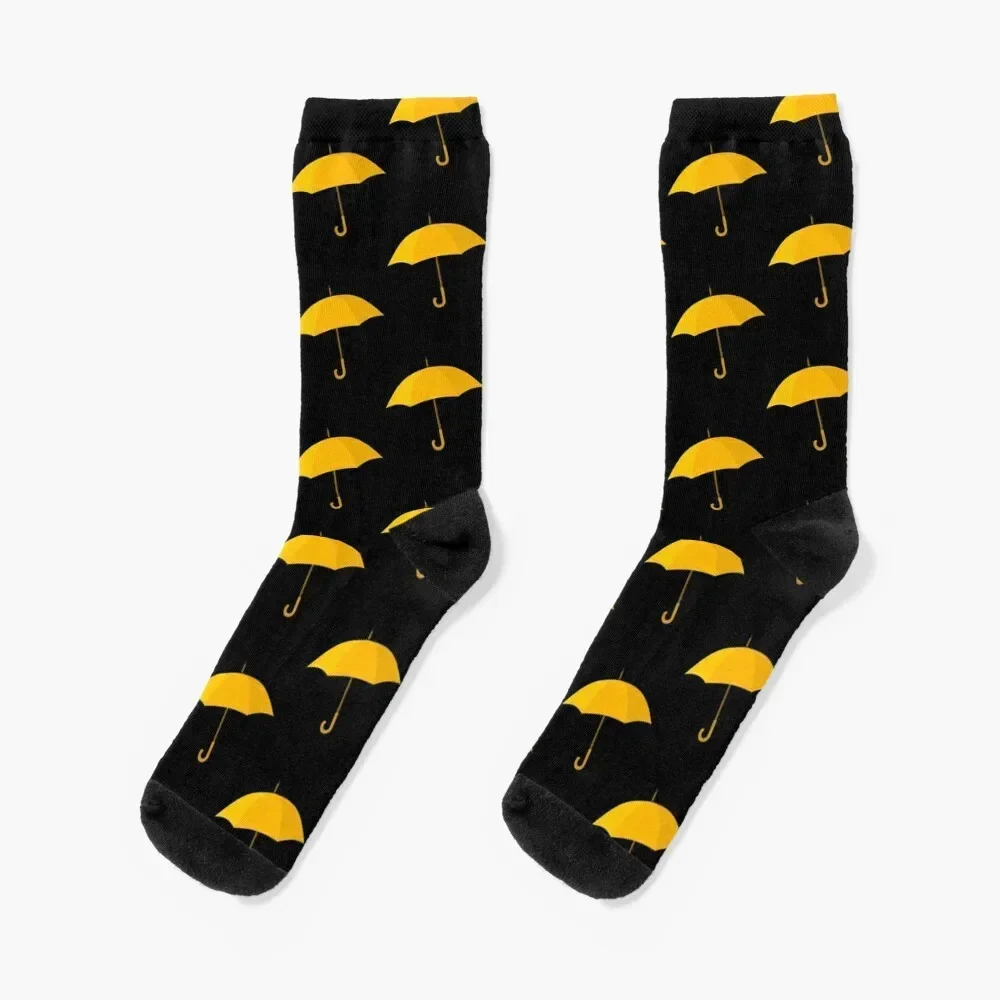 yellow umbrella funny how sometimes you just find things HIMYM Socks golf cartoon christmas stocking summer Socks Men's Women's