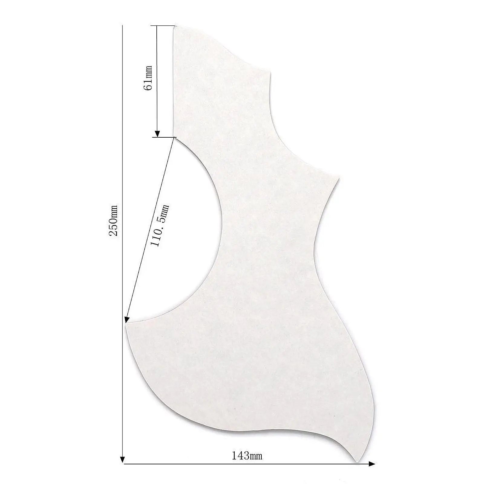 

Folk Guitar Pick Guard Thickened Epoxy Resin Protector Wear Resistant Instrument Accessory for Acoustic Guitar