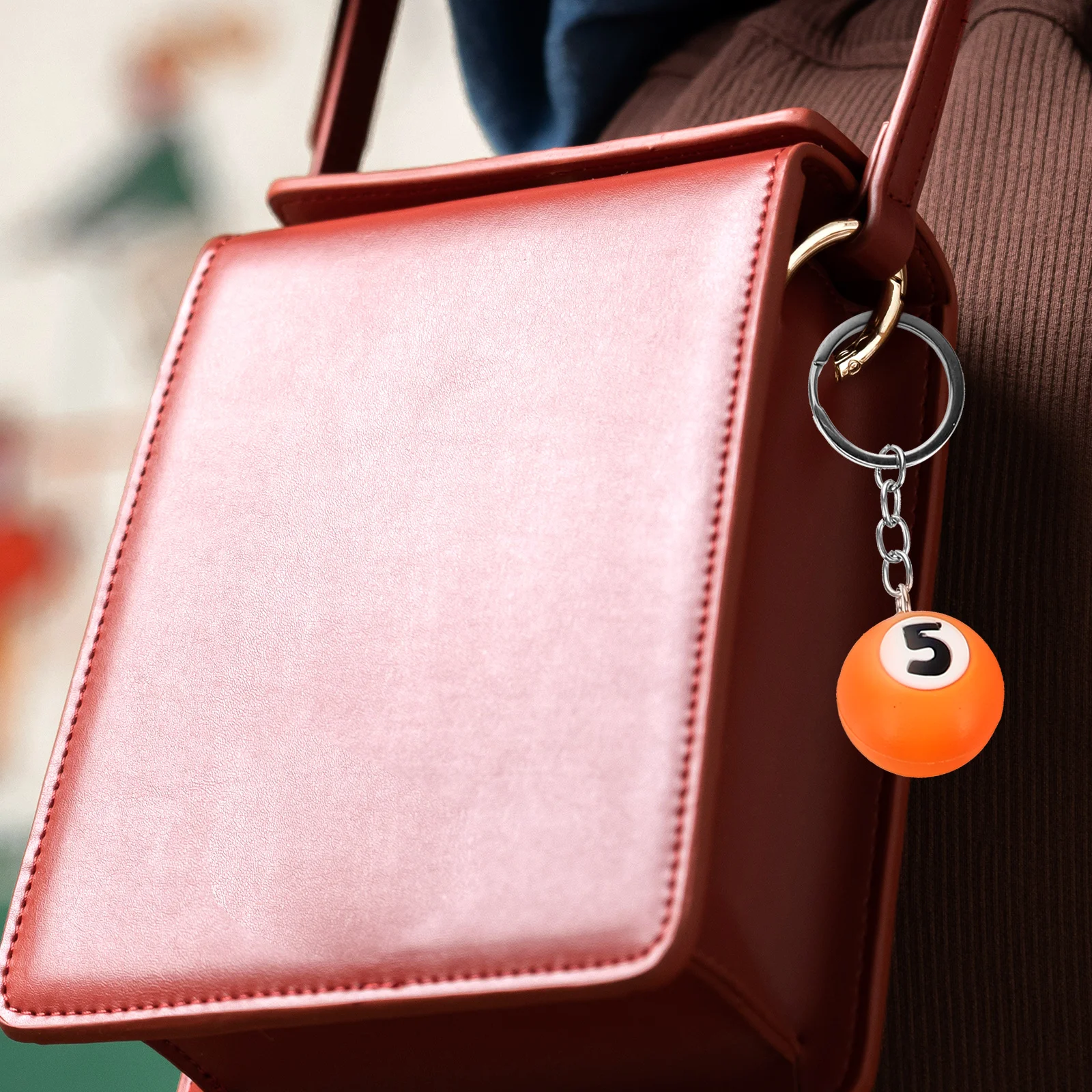 

9Pcs Billiards Ball Keychains Decorative Pool Player Gifts Sports Themed Keyring Pendants Exquisite Pool Ball Keepsakes