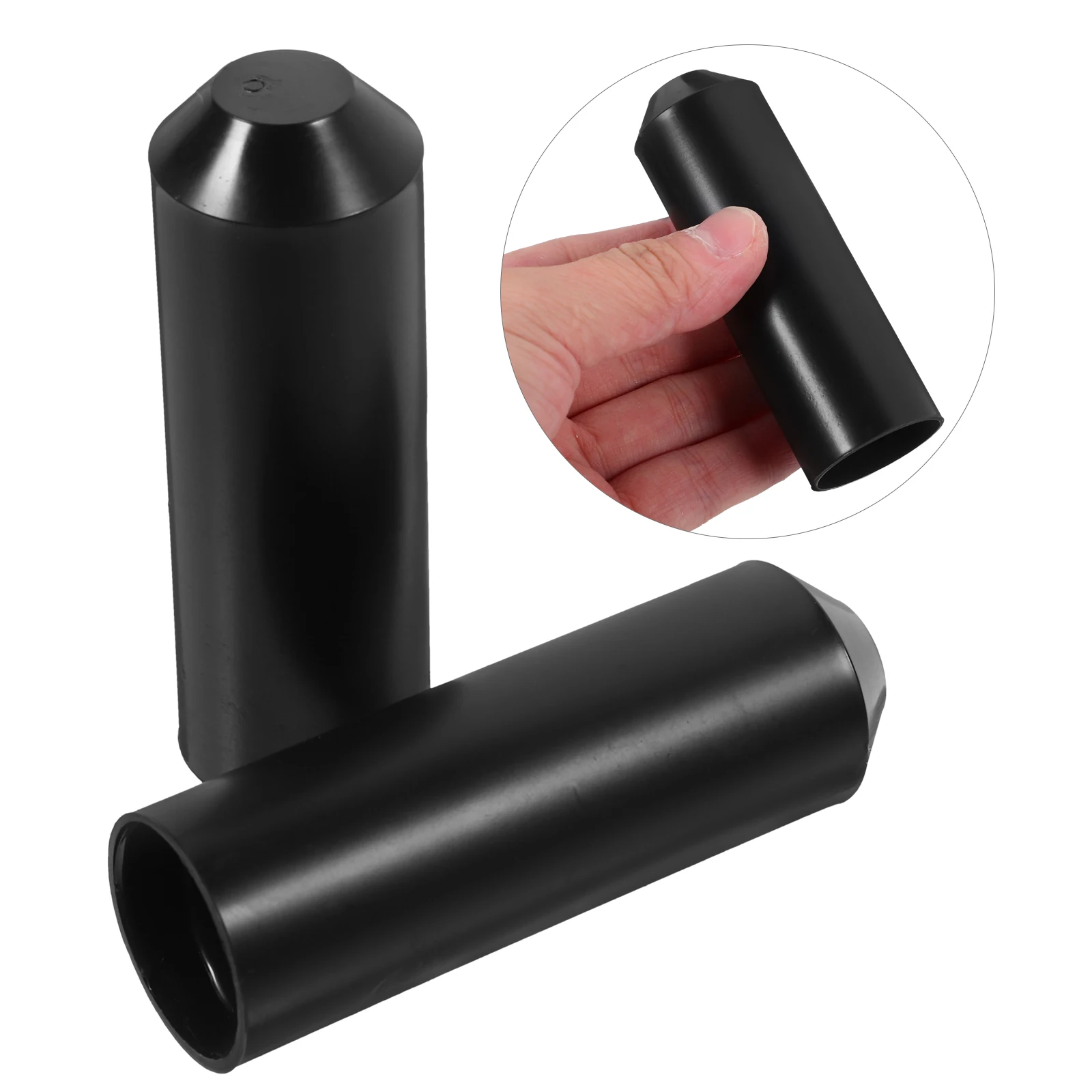 

2pcs Heat Shrink End Waterproof Electrical Wire Cable Caps Heat-Shrinkable Tube Covers Insulation Connector For Wires Ropes Iron
