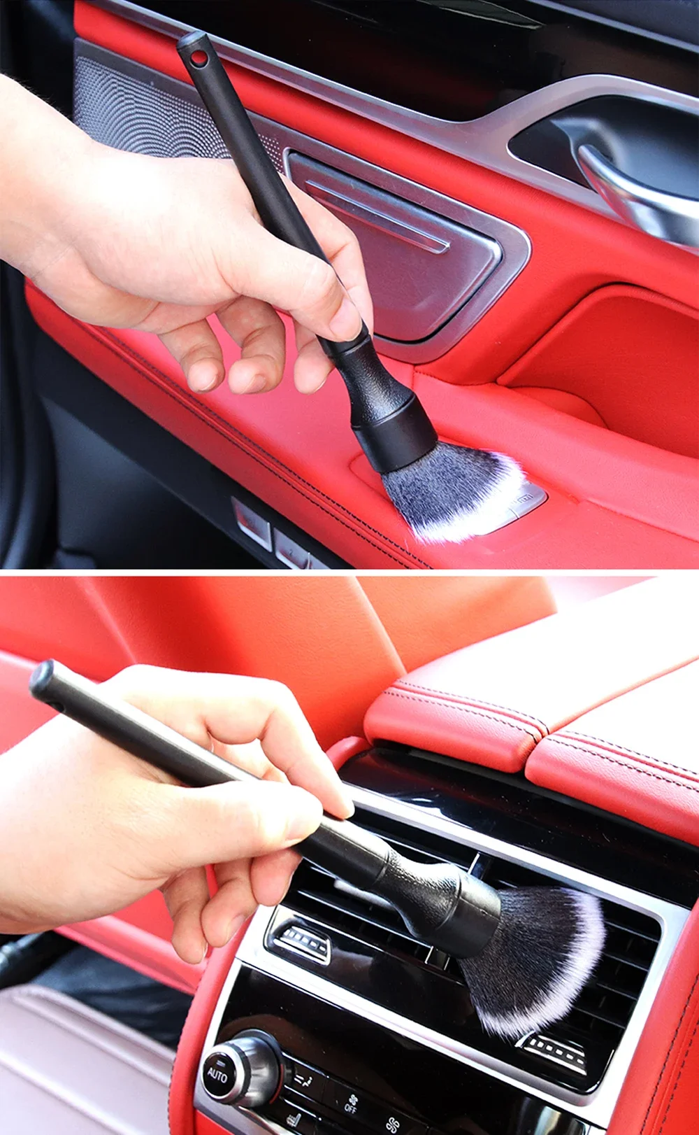 Ultra-Soft Detailing Brush Super Soft Auto Interior Detail Brush With Synthetic Bristles Car Dash Duster Brush image 4