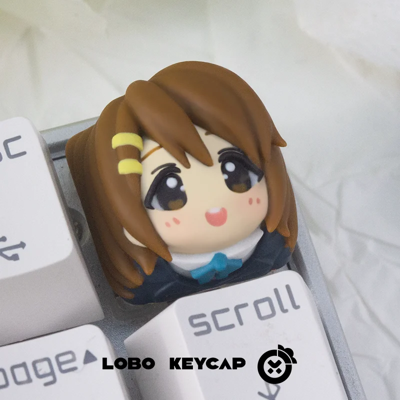 K‑ON! Anime Peripherals Hirasawa Yui & Akiyama Mio Personalized Resin ESC Keycap, Mechanical Keyboard Decor Otaku Surprise Gift view 3