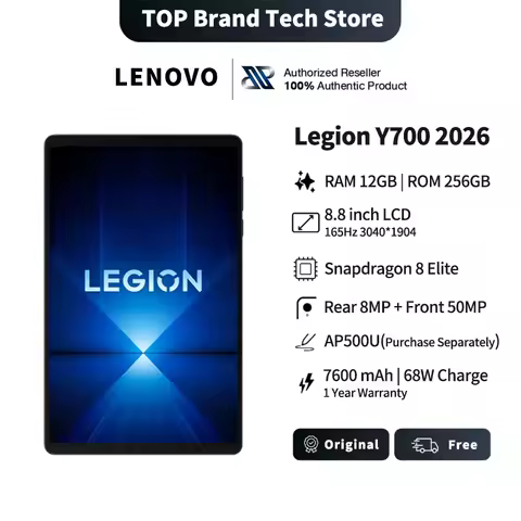 Original Lenovo Legion Y700 4th Gaming Tablet CN Version Snapdragon 8 Elite 8.8-inch 3K 165Hz Display 7600mAh Android 15 Pad PC
