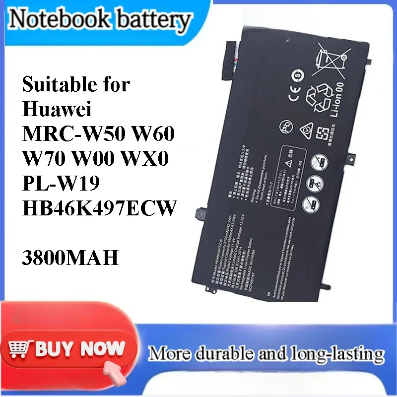 [NEW] for Huawei MRC-W50 W60 W70 W00 WX0 PL-W19 HB46K497ECW Notebook Battery