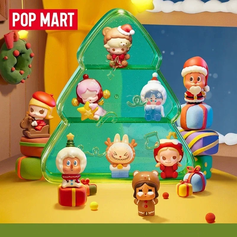 

POP MART POP BEAN Christmas Delivery in Progress Series Blind Box Toys Kawaii Anime Figure Surprise Mystery Box Christmas Gifts