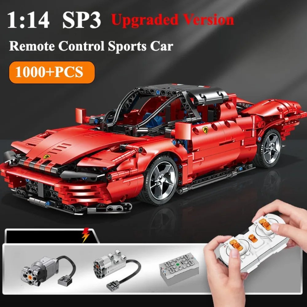 

Technical Super Car Model SP3 Building Blocks Racing Car City Speed Famous Vehicle Bricks Model Toys for Children Adult