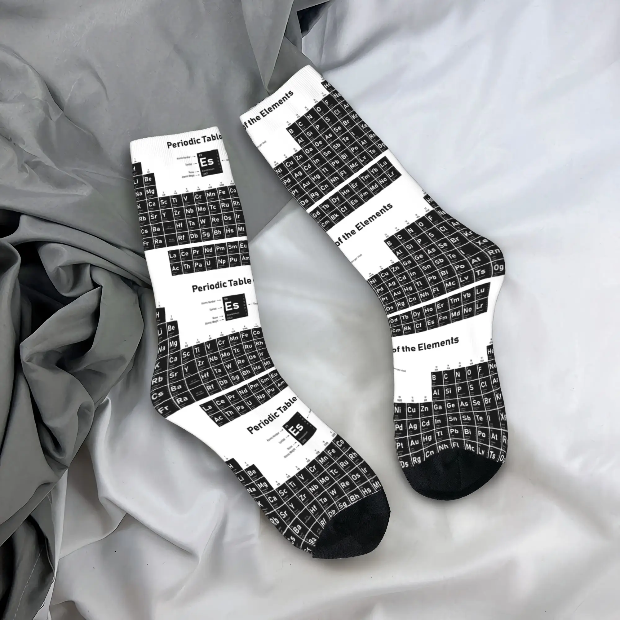 

Autumn Winter Casual Women Men Chemical Form Digital Socks Periodic Table of Elements Non-slip Basketball Socks,