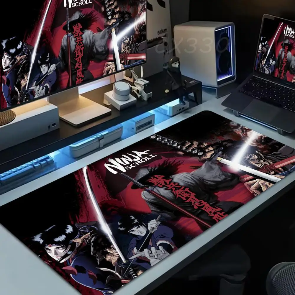 

Ninja Scroll Mouse Pad Large Computer Mousepad Office 1000x500mm XXL Pc Gamer Non-slip Rubber Keyboard Deskmat