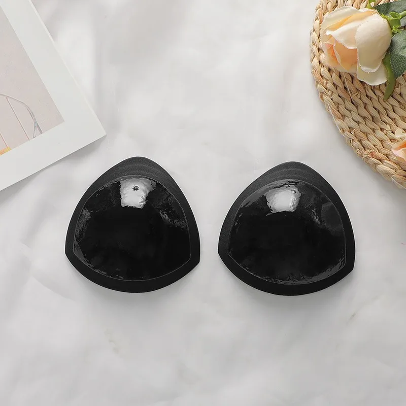 Self-adhesive Breast Pad Invisible Chest Sticker Bio-silicone Lingerie Insert Ultra Thick Sponge Cushion Bra Padding Women view 5