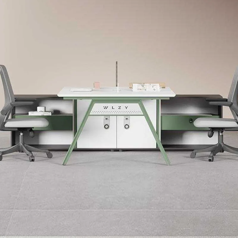 

Staff desk sub-office staff card seat 4 people 6 artificial screen partition financial desk sub-combination