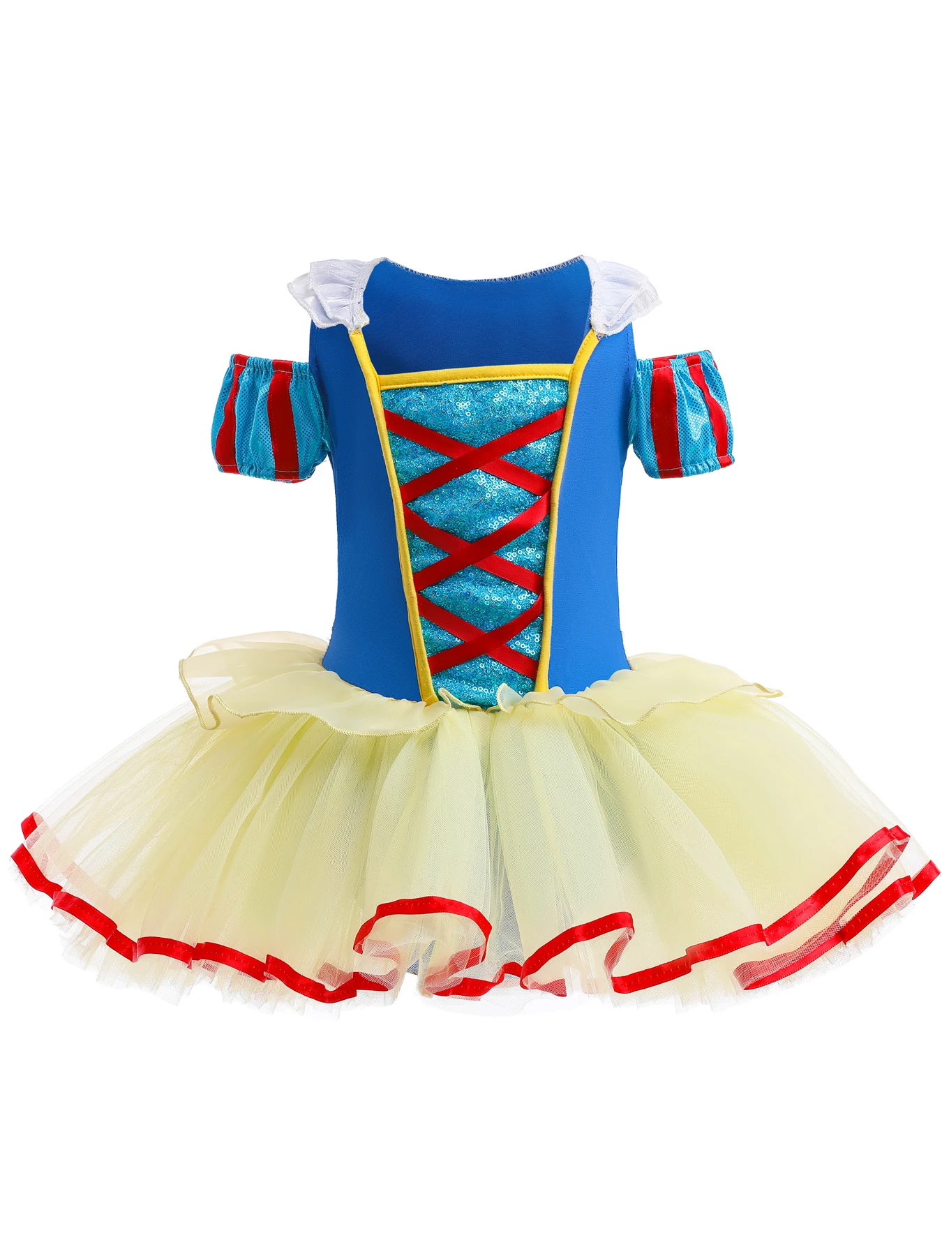 

Girls Breathable Short Sleeve Mesh Tutu Ballet Leotard - Soft, Comfortable, Flexible Fit - Great for Ballet, Dance and Gymnastic