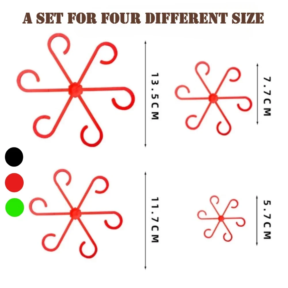 

4PCS Reusable Plant Stem Folding Frame Garden Tools No Stake Trellis Plant Stem Support Support Branches Stem Organizer