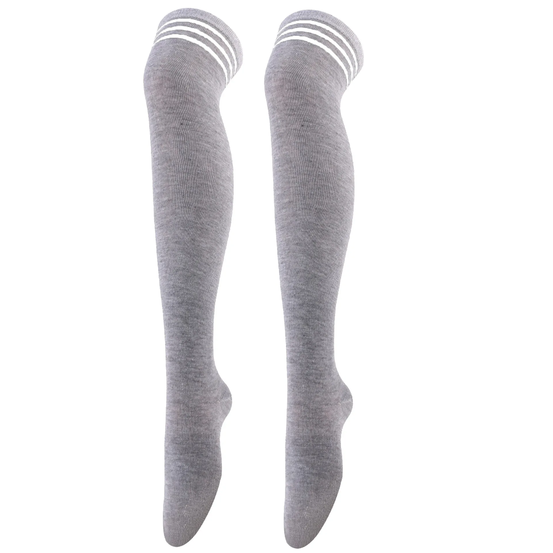 Frauen JK Strümpfe Halloween Party Cosplay Socken Über Knie Oberschenkel Socken Warme Strumpf Frauen Boot Socke Triple Streifen Lange Socken – Detail 18