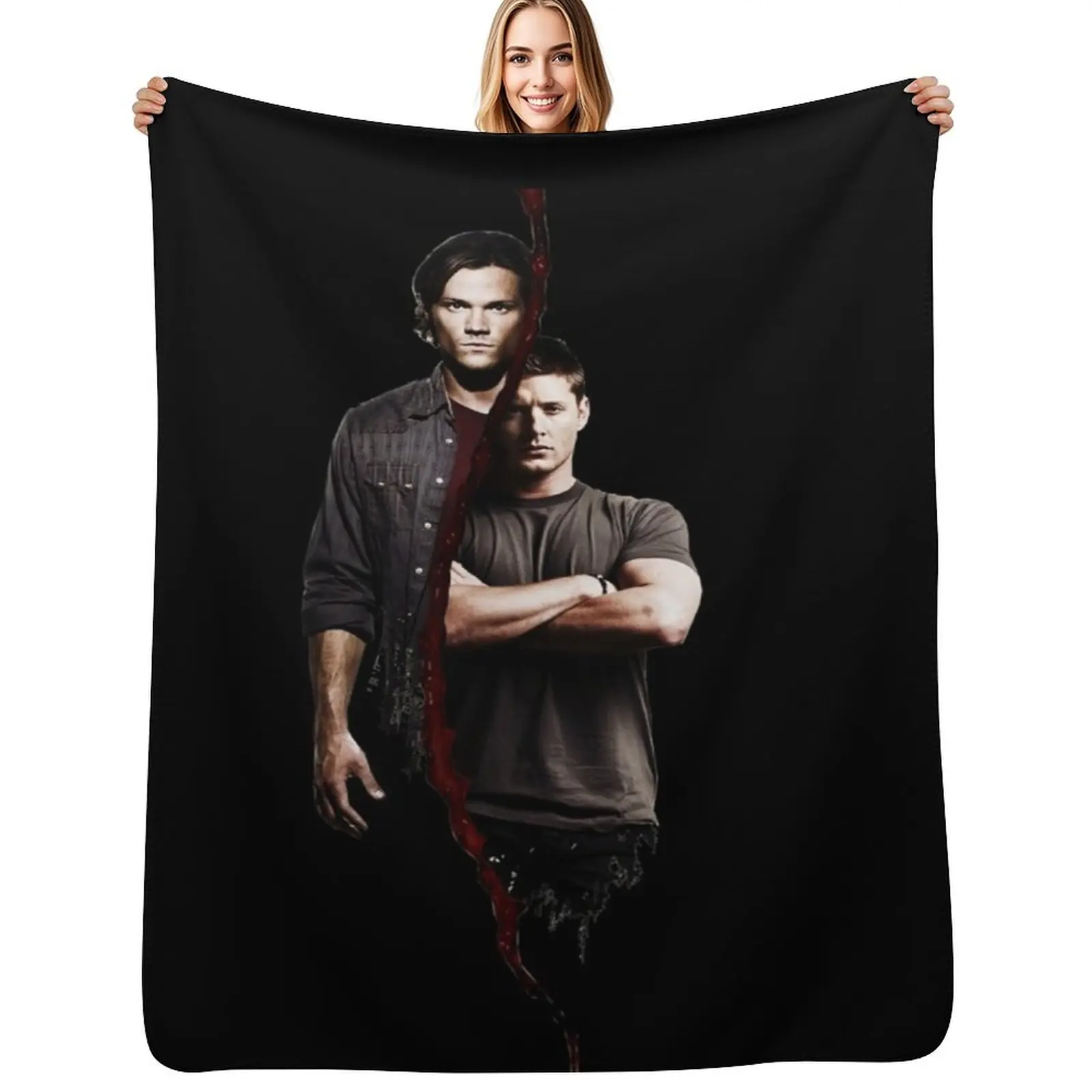 Winchester Brothers Throw Blanket Decorative Throw Cute warm for winter funny gift Sleeping Bag wednesday Blankets