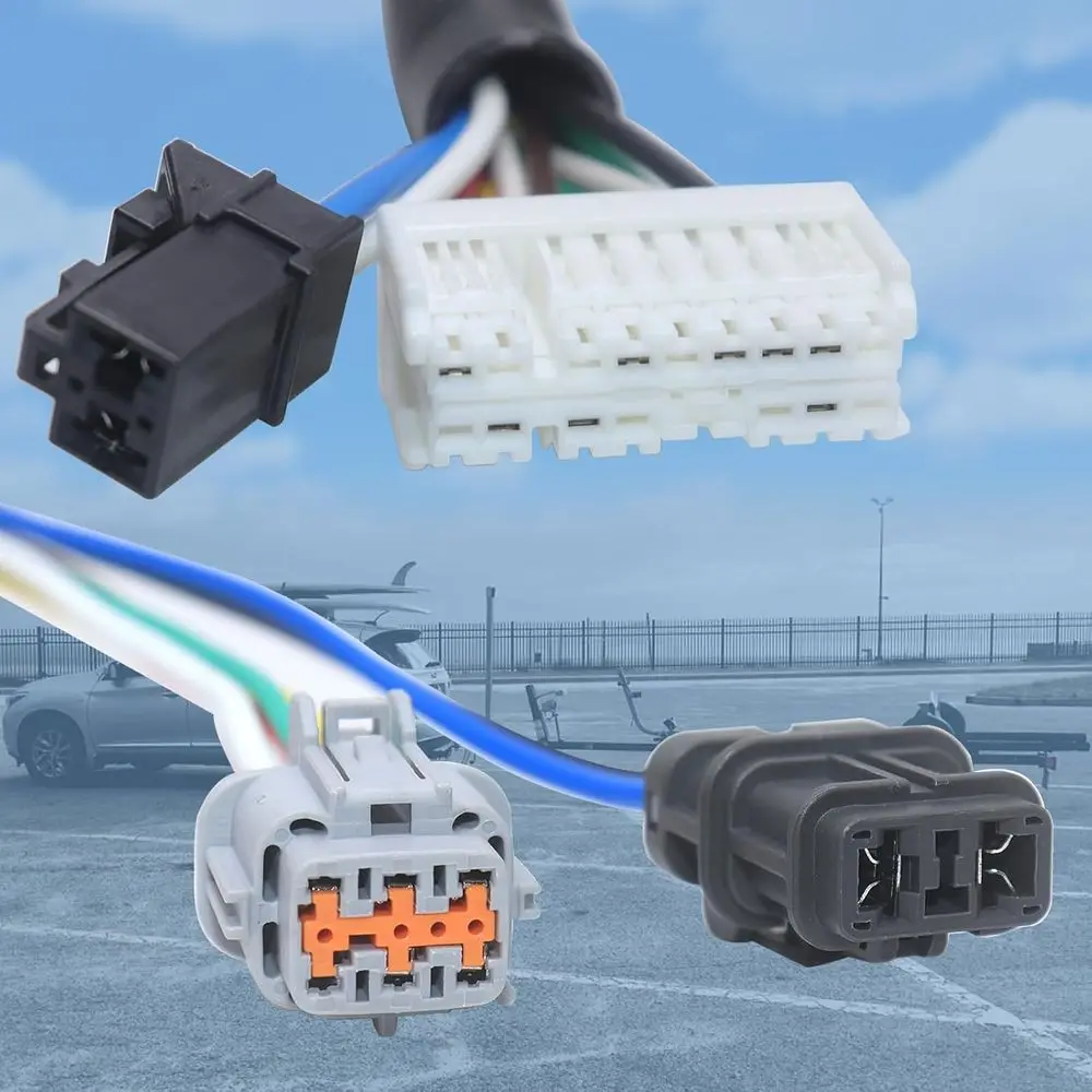 حزام أسلاك مقطورة على طراز RV بـ 7 اتجاهات لسيارة Nissan Pathfinder (2013-2020) وInfiniti QX60 (2014-2020) جانب السيارة مناسب تمامًا 7 #5