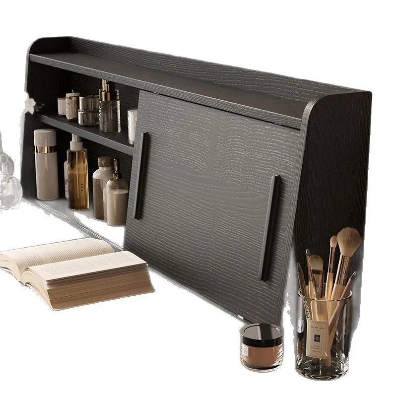 

Design beautiful medium and ancient style L-shaped retractable bedside storage cabinet