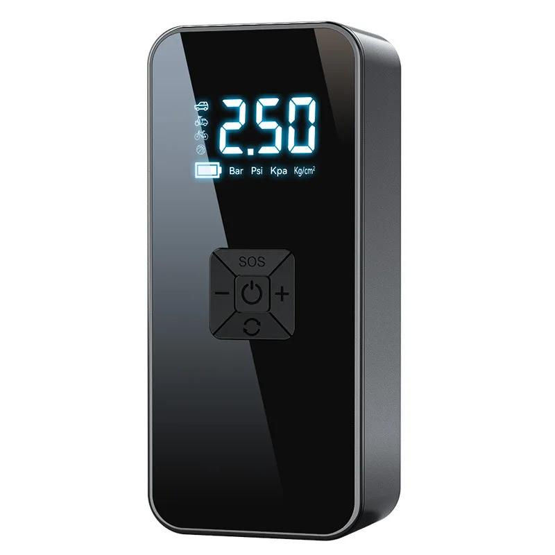 Sports outdoor car air pump wireless portable air pump intelligent digital display tire air pump, summer gift, travel good thing