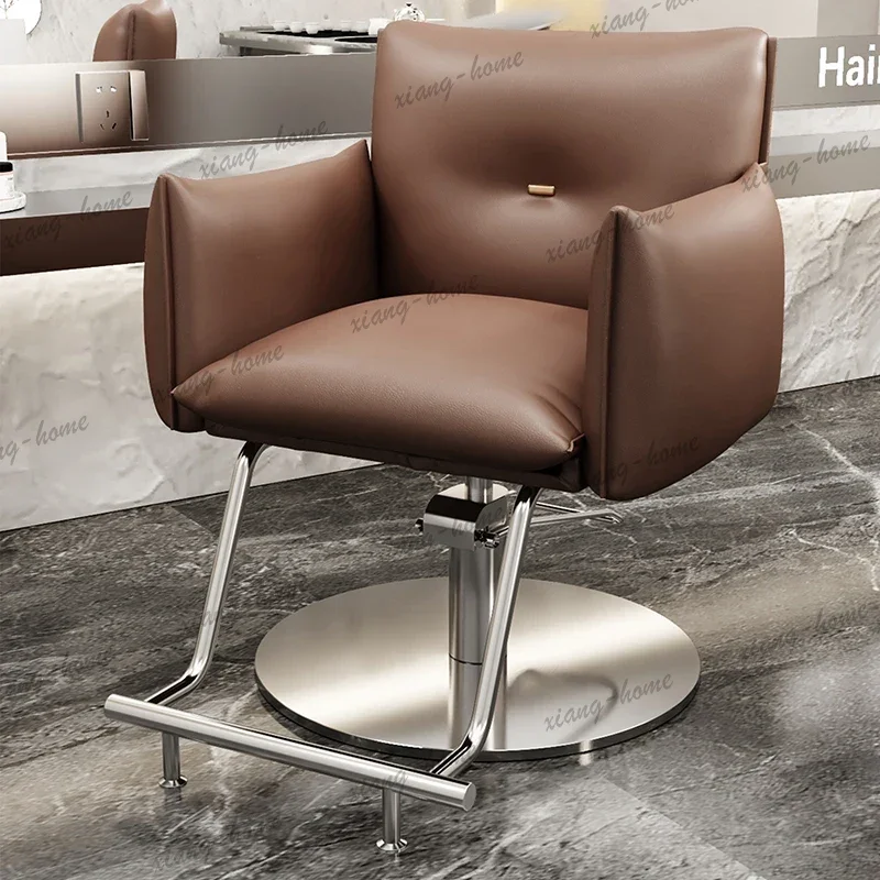 LJY Modern Creative Barber Chairs Elegant Trendy Exquisite Glamour Salon Chairs Beauty Versatile Silla Para Lashista Salon Furni