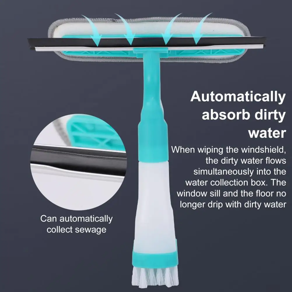 

Встроенный очиститель окон с распылителем Многофункциональный комплект окон со скребком-скреббером для бутылок с распылителем Стекло 4-в-1 для игристого стекла