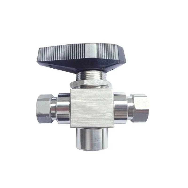 

Stainless Steel F316 Gun Valve 10000 PSI 3 Way 1/4'' Trunnion Ball Valve For Filling