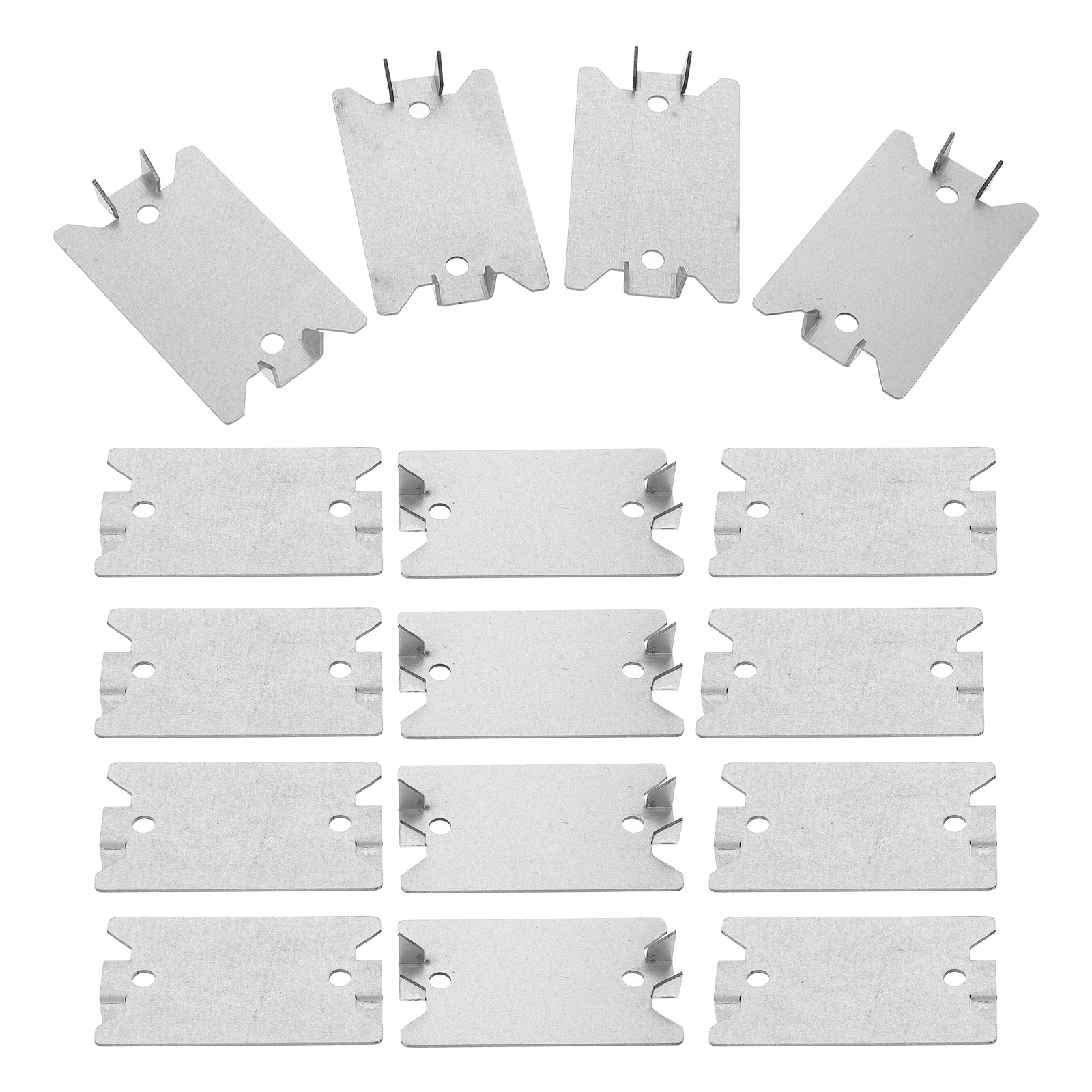 50 قطعة من لوحة الأظافر شديدة التحمل، لوحة معدنية صغيرة من الخشب لتركيب أنابيب الأسلاك، لوحات الكابلات الكهربائية #6