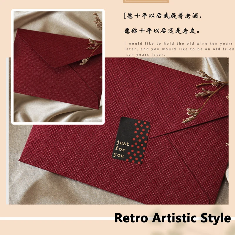 6/1 قطعة المغلفات الورقية لعيد ميلاد الأعمال خمر المغلف النقدي الميزانية خمر ورقة بطاقة تخزين أكياس القرطاسية