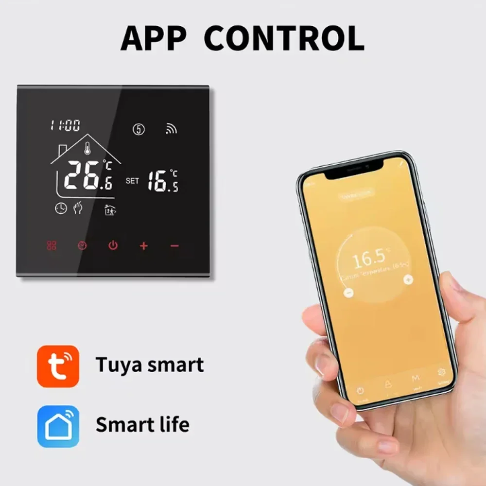 

1 шт. M4A термостат для теплого пола Tuya WiFi/NO WIFI 3A 16A электрический/газовый котел/регулятор температуры нагрева воды