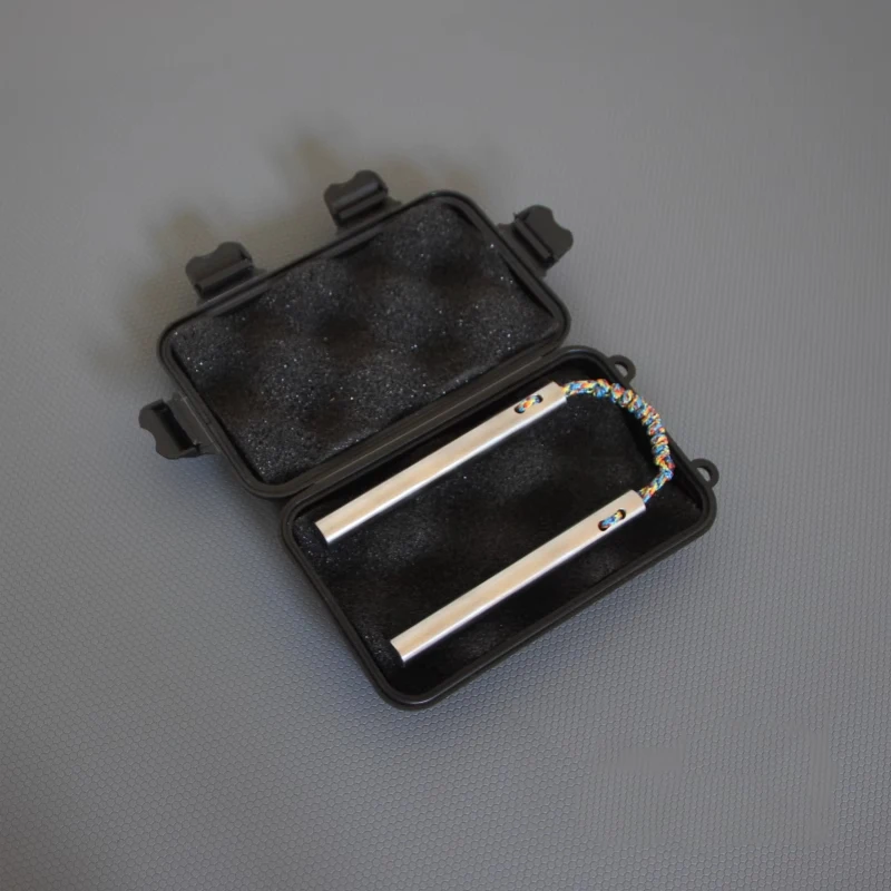 1 pz lega di titanio Mini Nunchucks strumento manuale giocattolo EDC tasca lavorata a mano Begleri abilità giocattolo esercizio dito