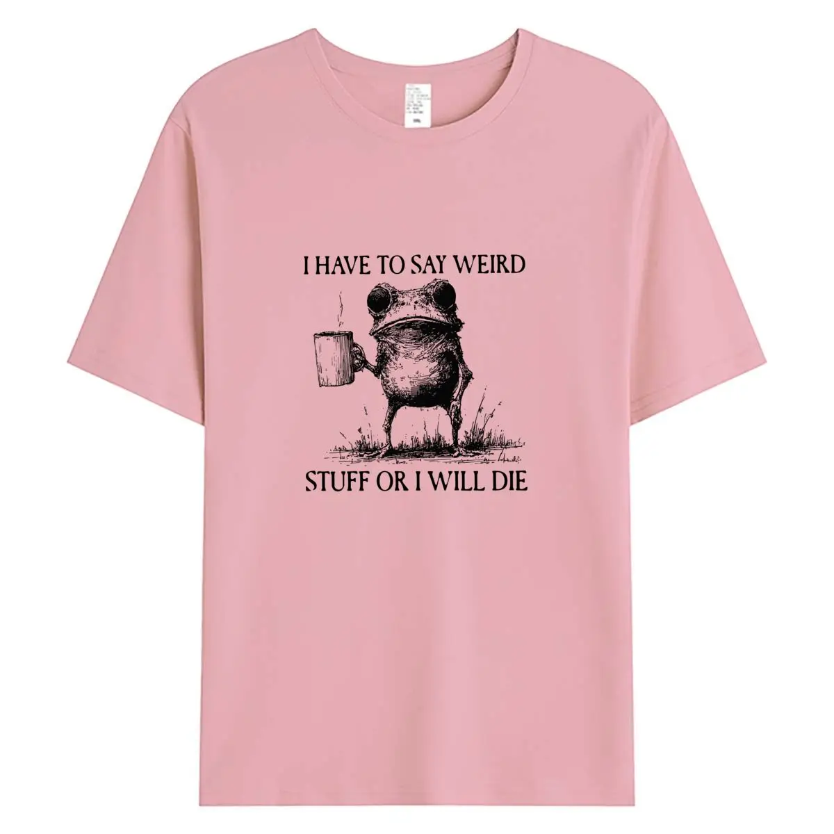 الصيف النساء تي شيرت موضة مضحك الضفدع الجرافيك تي شيرت المتضخم قصيرة الأكمام المحملة 100% القطن امرأة قمة الإناث التي شيرت الملابس #4