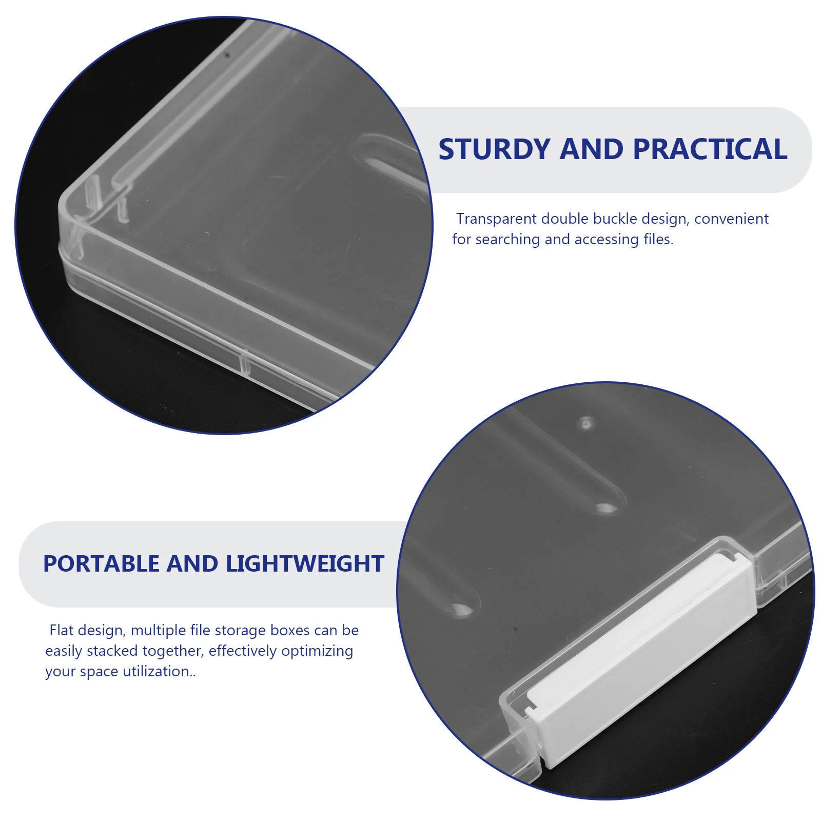 

5pcs Plastic Box File Organizer Certificate Holder Case For Cards Photos Postcards Greeting Card Storage Container Lightweight