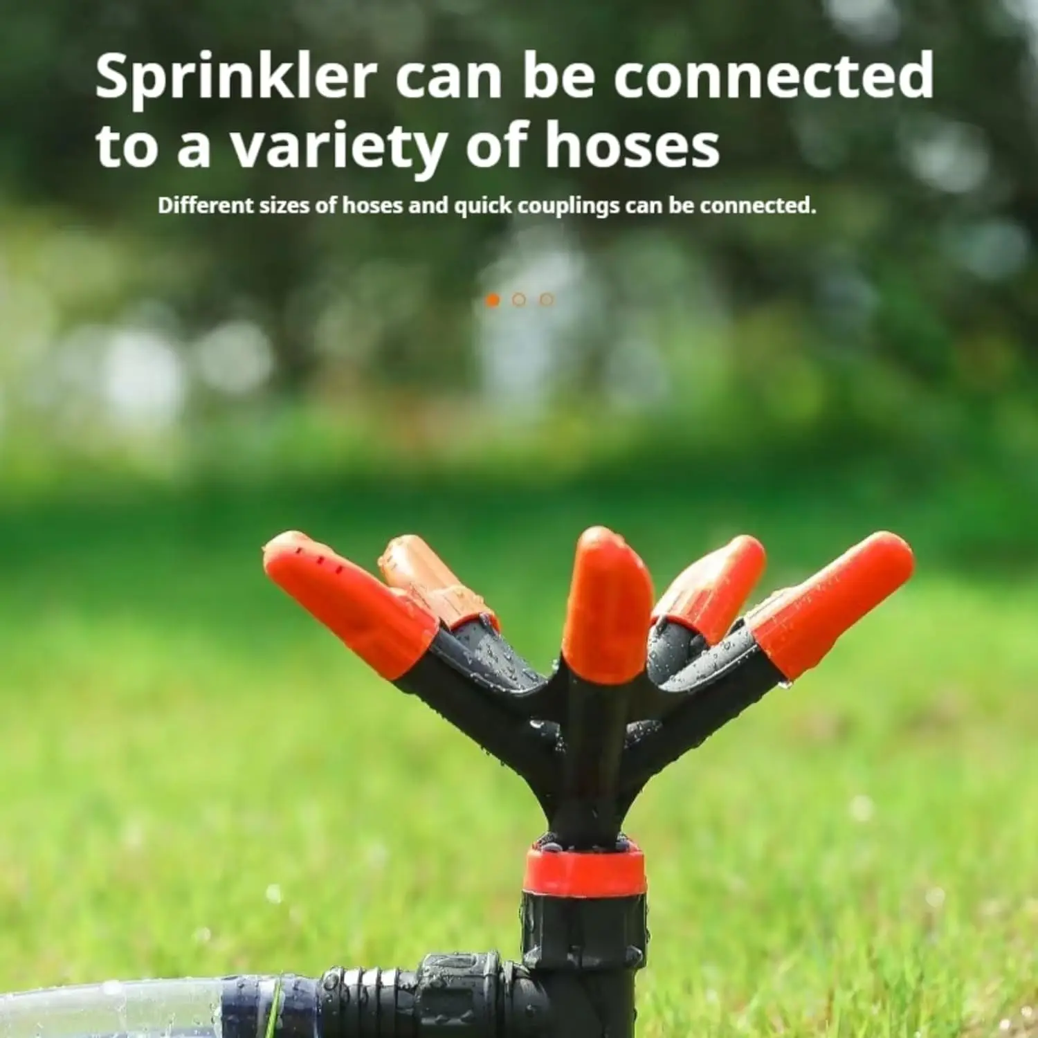 2pcs Can Be Connected Garden Automatic Rotary Sprinkler Garden Garden Irrigation Lawn Spray Watering Sprinkler,for Watering