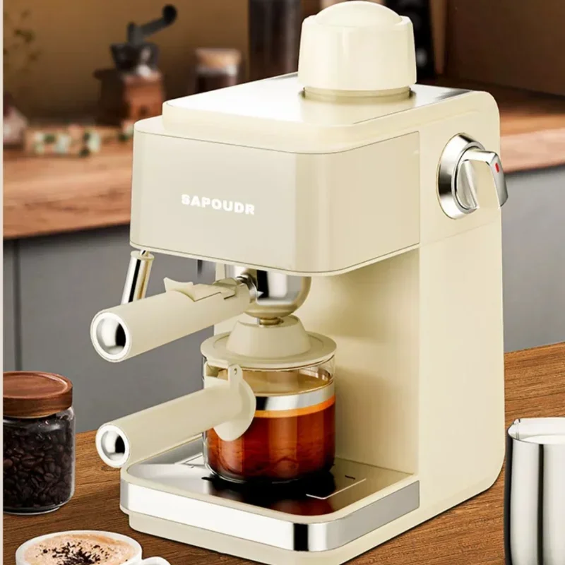 Portable Semi-automatic Espresso Coffee Machine High-pressure Steam Milk Frother Italian Coffee Maker for Beginners
