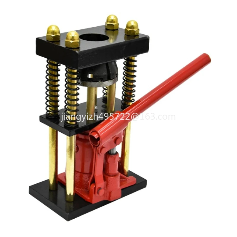 12~20mm D-type 8-tooth Hand Plastic Hose Crimper Hose Crimping Tool Benchtop Hydraulic Clamp High Pressure Tube Crimping Machine