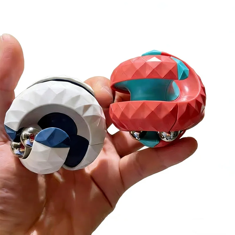 Novedoso Juguete Antiestrés Orbit Ball Fidget Spinner con Pista Giratoria Infinita, Juegos de Rompecabezas Creativos para Aliviar el Estrés, para Niños y Adultos