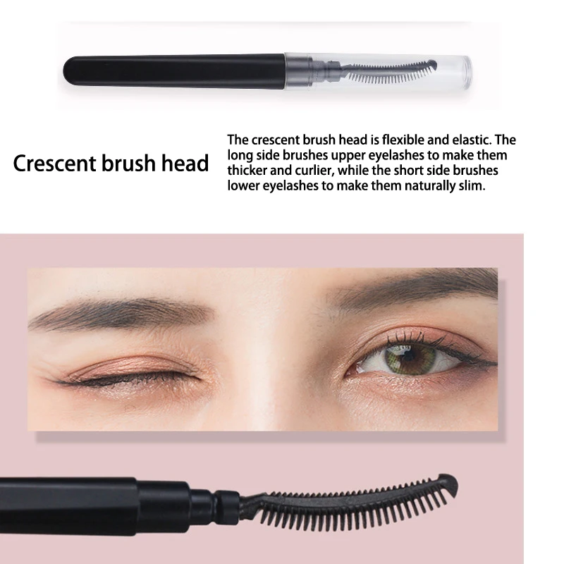 1 Stuks Mascara Stok Eye Lash Borstel Herbruikbare Lip Wimpers Borstels Wimper Extensie Make-Up Tools Met Deksel Accessoires Tools