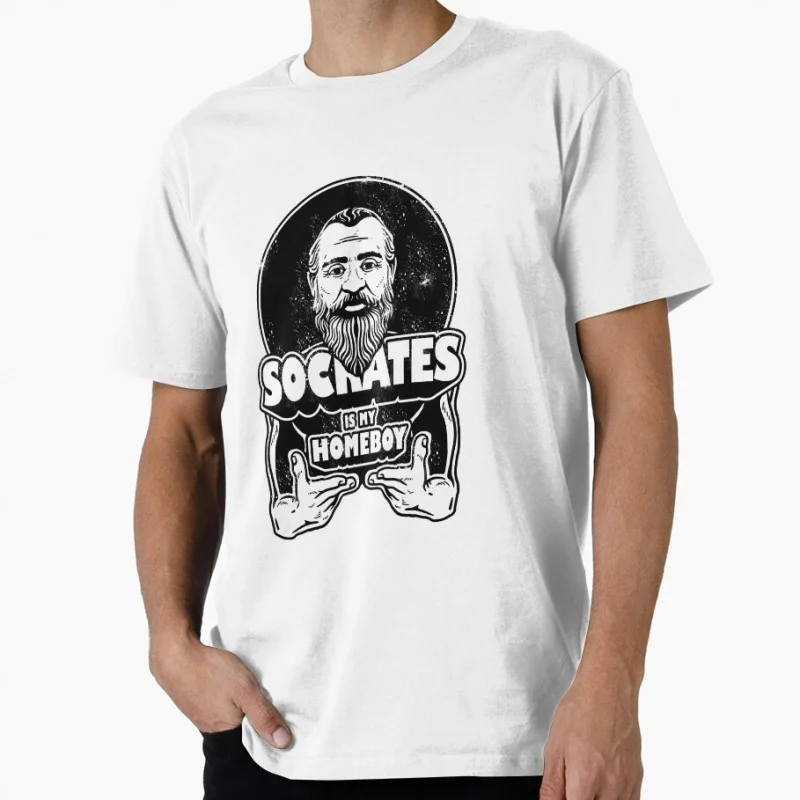 

Socrates Is My Homeboy Stoicism Gift t shirt Funny Stoic Philosophy Graphic Clothes Short Sleeve All size Tops S-6XL