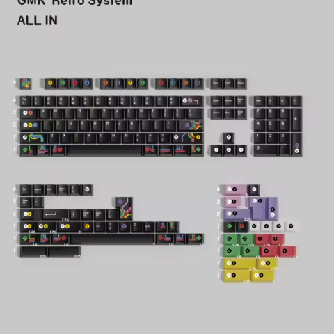 Cherry Profile PBT GMK MEtro System Keycaps Dye Sublimation Custom Personality KeyCaps For MX Mechanical Keyboard Split Spacebar