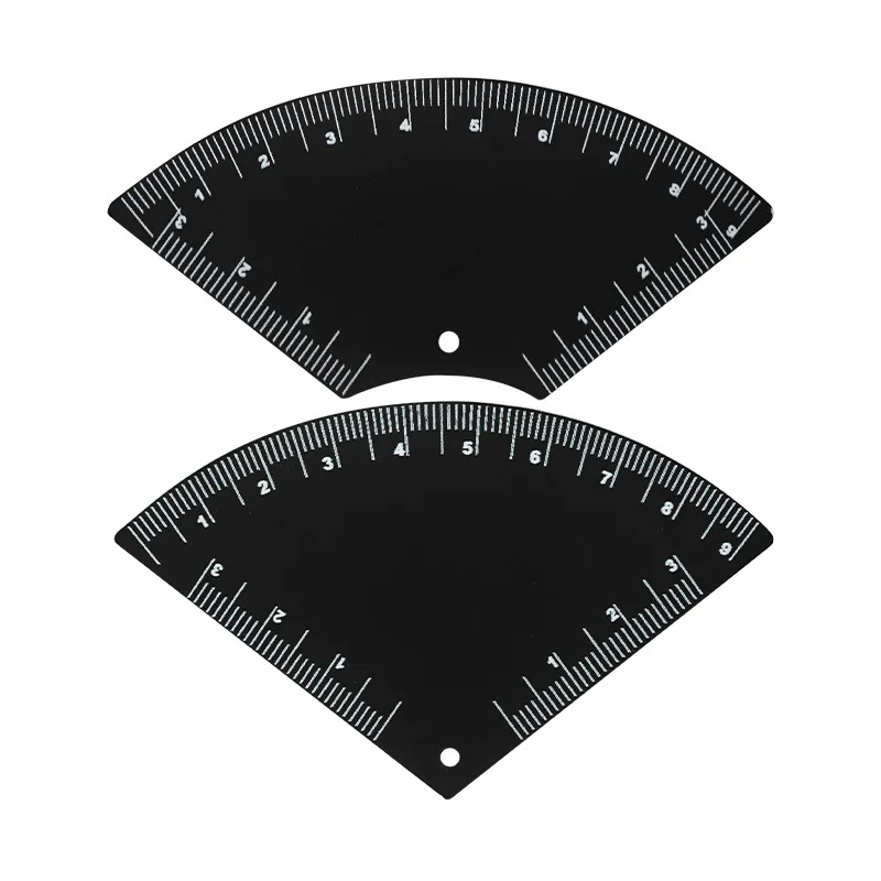 2 Stuks Snelle Wenkbrauw Ontwerp Liniaal Herbruikbare Make-up Tekening Gids PVC Kaart Veilig Materiaal Thuis Draagbare Compacte esthetiek