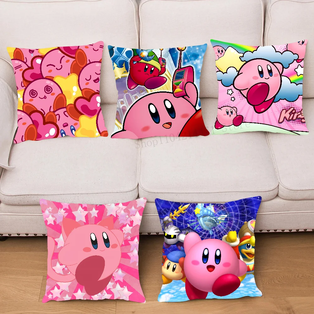 Cute Pillow Case Square Pillow Bedroom Sofa Leisure Comfort Cushion Car Living Room Home Decoration K-Kirby-y