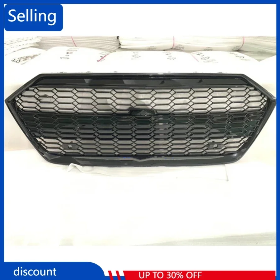 

For RS7 Style Front Sport Hex Mesh Honeycomb HoodGrill Gloss Black for Audi A7/S7 2019 2020 2021Car Accessories fast ship