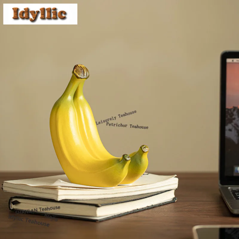 

Фрукты, банан, чай, домашнее животное, роскошные изысканные миниатюры, фигурка чая, игровые игрушки, статуя чая, украшения, аксессуары, ремесленные украшения, подарок