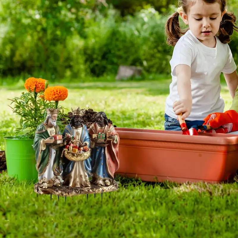 クリスマス宗教ガーデンステークス、2Dガーデンステークス、アクリルヤードアート、防水経路装飾、耐摩耗性