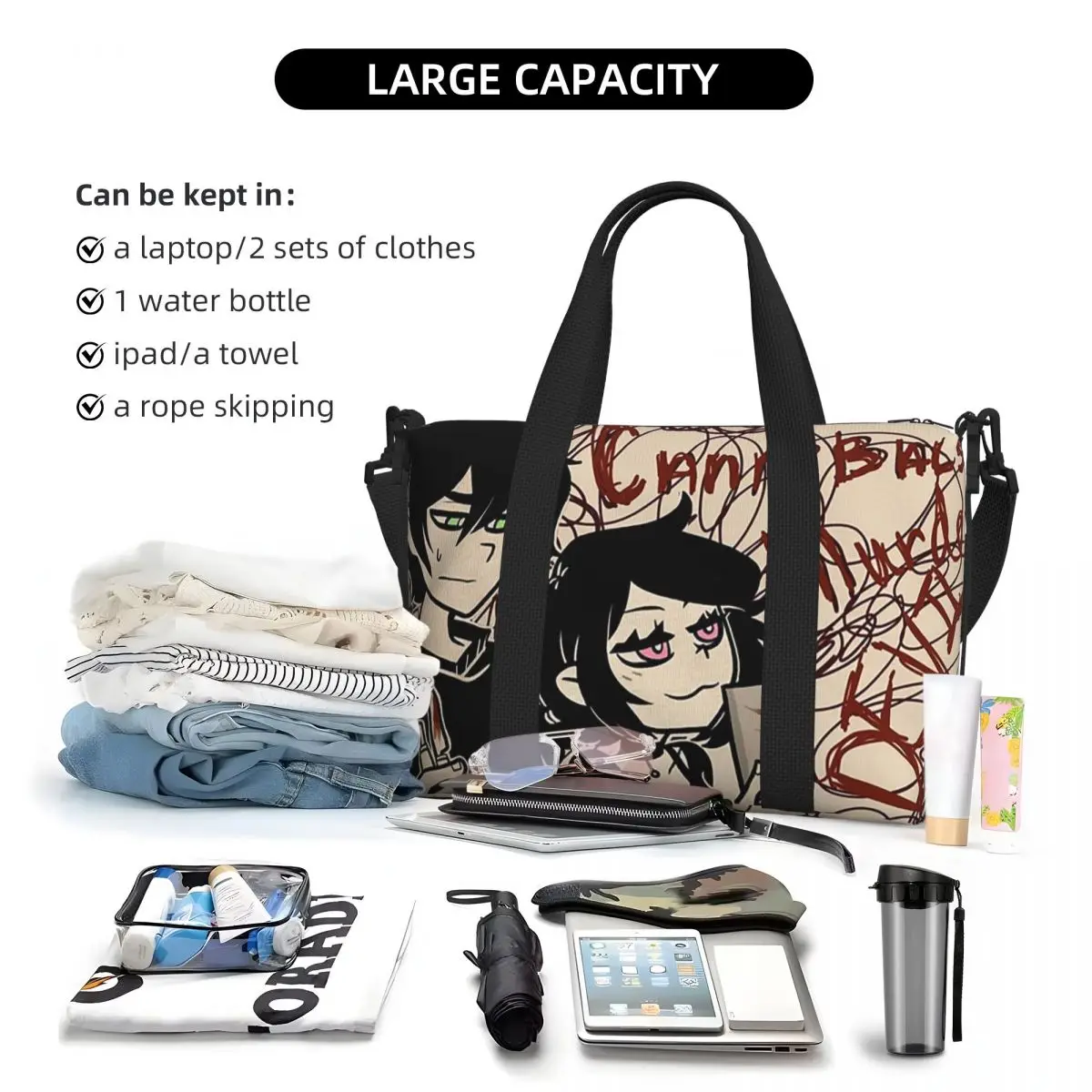 

Пляжная дорожная сумка Ashley And Andrew The Coffin Of Andy And Leyley, большая вместительная сумка-тоут для спортзала, дорожная сумка на плечо